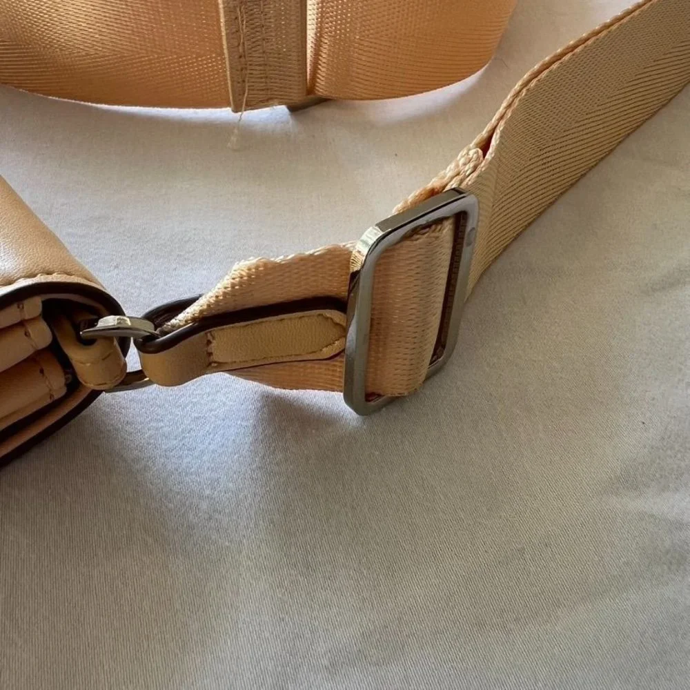 Peach Crossbody Bag Small Adjustable Strap Snap Closure A new day‎